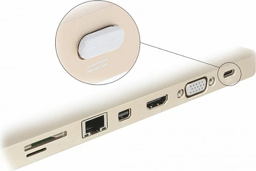 Kapak pluhuri DeLOCK për port USB Type-C femër, pa grip, 10 copë, i bardhë