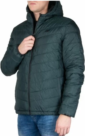 Jakne për meshkuj 4f, ngjyrë e zezë dhe jeshile