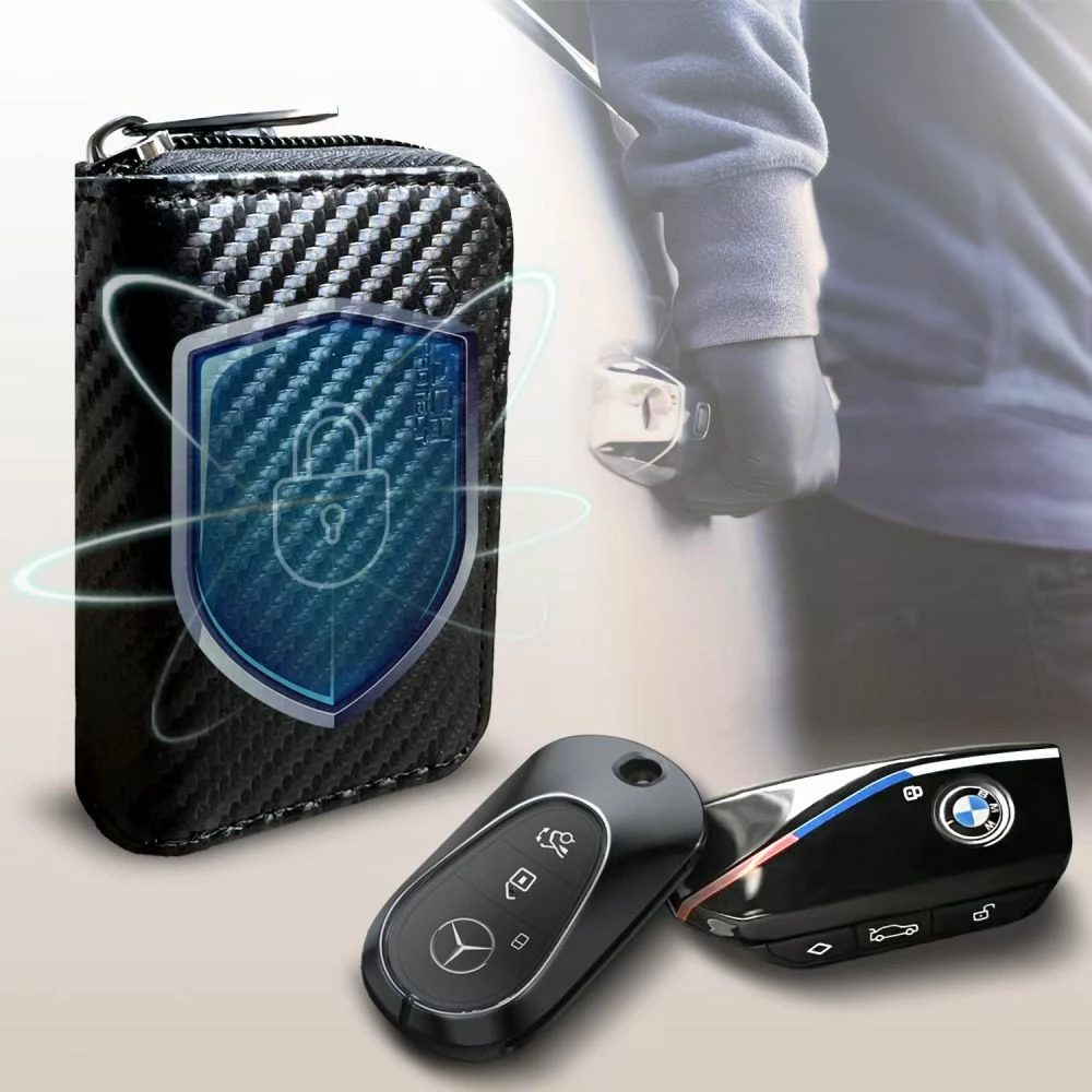 Mbështjellës Tech-Protect KLR300 RFID për çelësa veture, i zi