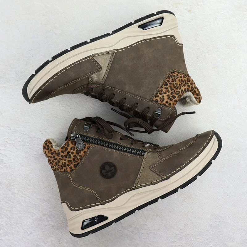 Çizme femrash Rieker 44565-25, kafe leopard [Madhësia: 39]