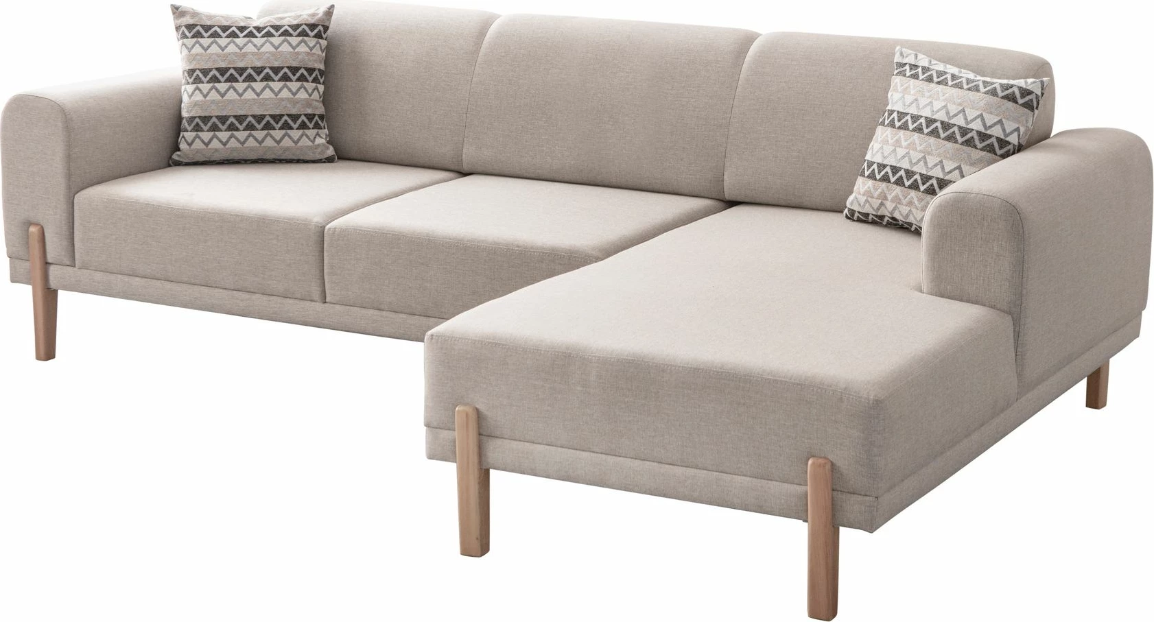 Kënd divan-krevat, ngjyrë krem, Atelier del Sofa, Relax Djathtas