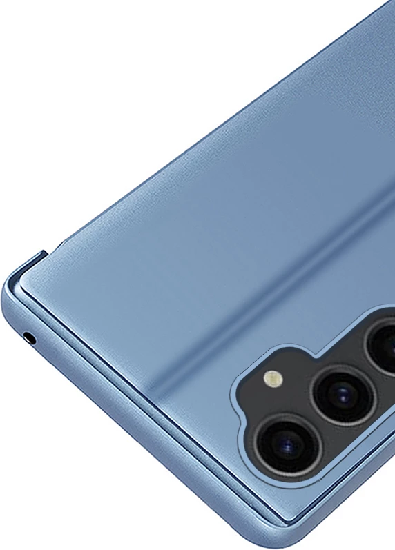 Mbështjellës Hurtel Clear View Case për Samsung Galaxy S23 FE, me kapak, e zezë