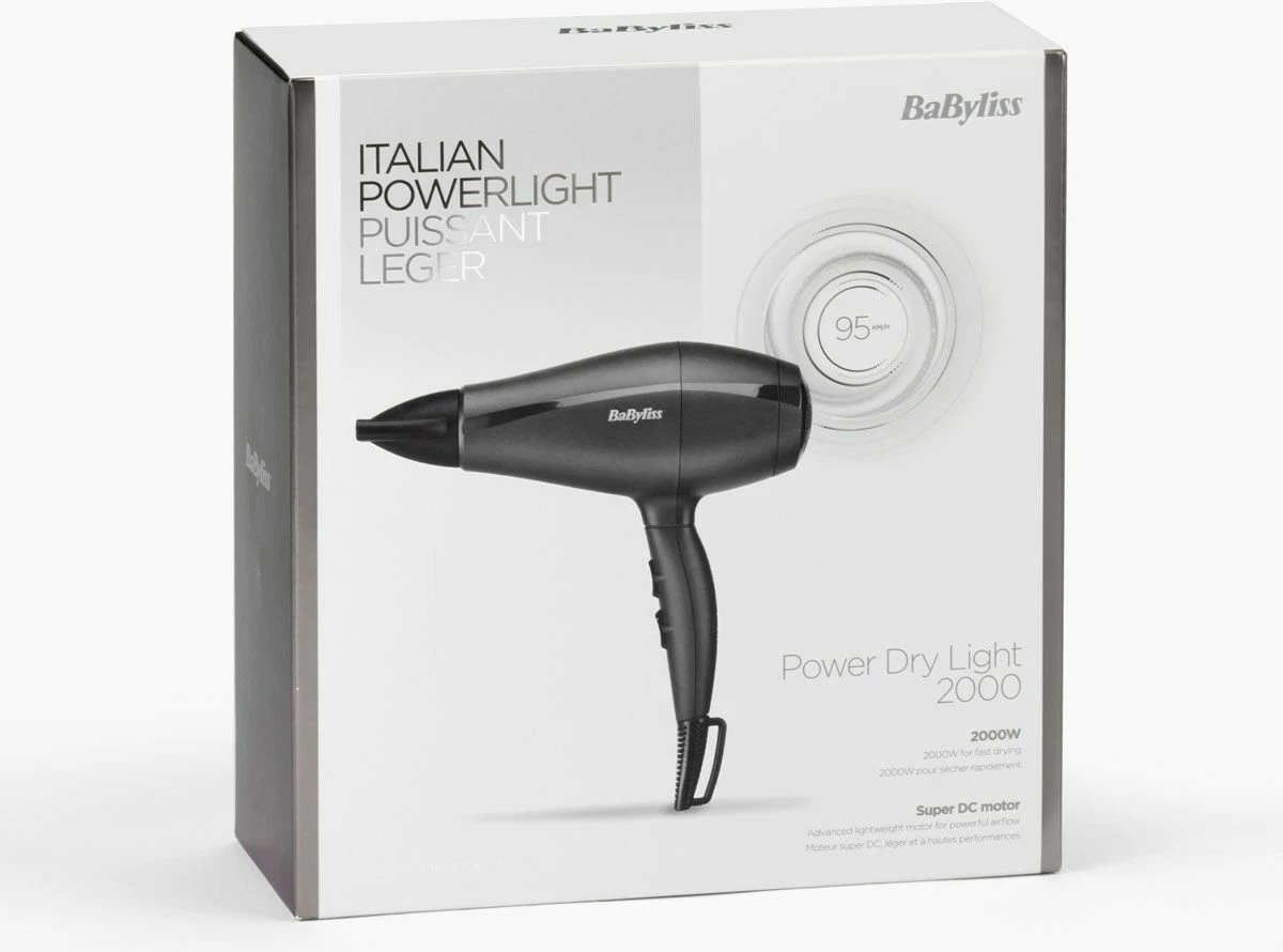 Tharëse flokësh BaByliss 5910E Super Light Pro 2000, e zezë