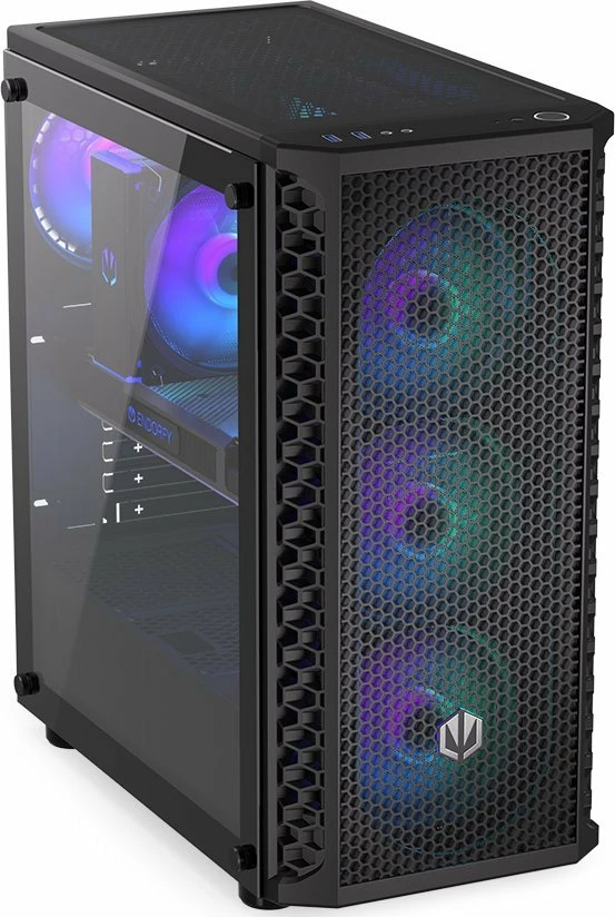 Kasë Endorfy Signum 300 ARGB EY2A006, Midi Tower, 4x120mm ARGB fan, ATX/mATX/Mini-ITX, e zezë