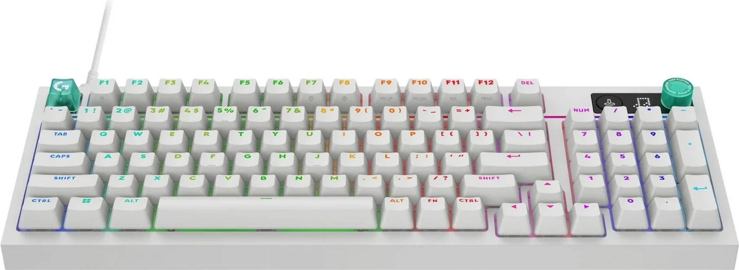 Tastierë gaming Logitech G316 X, mekanike, RGB, 96%, e bardhë