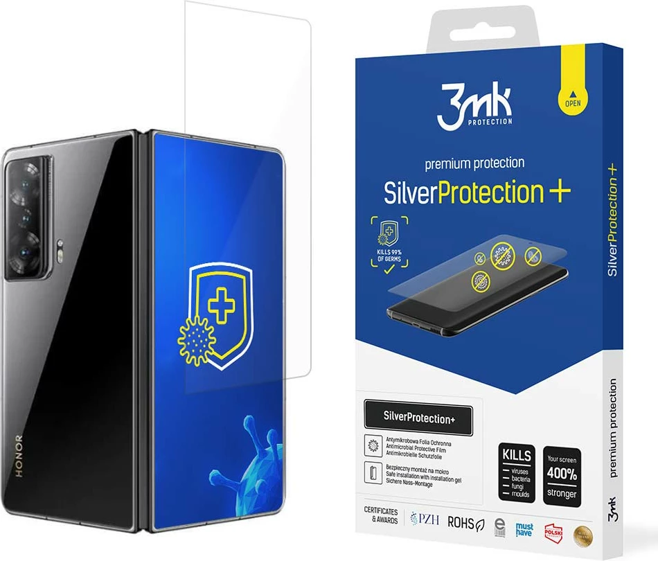 Folie mbrojtëse ekran celular, 3mk Protection, SilverProtection+, për Honor Magic V2, antimikrobiale, vetë-rigjeneruese, forcim 400%