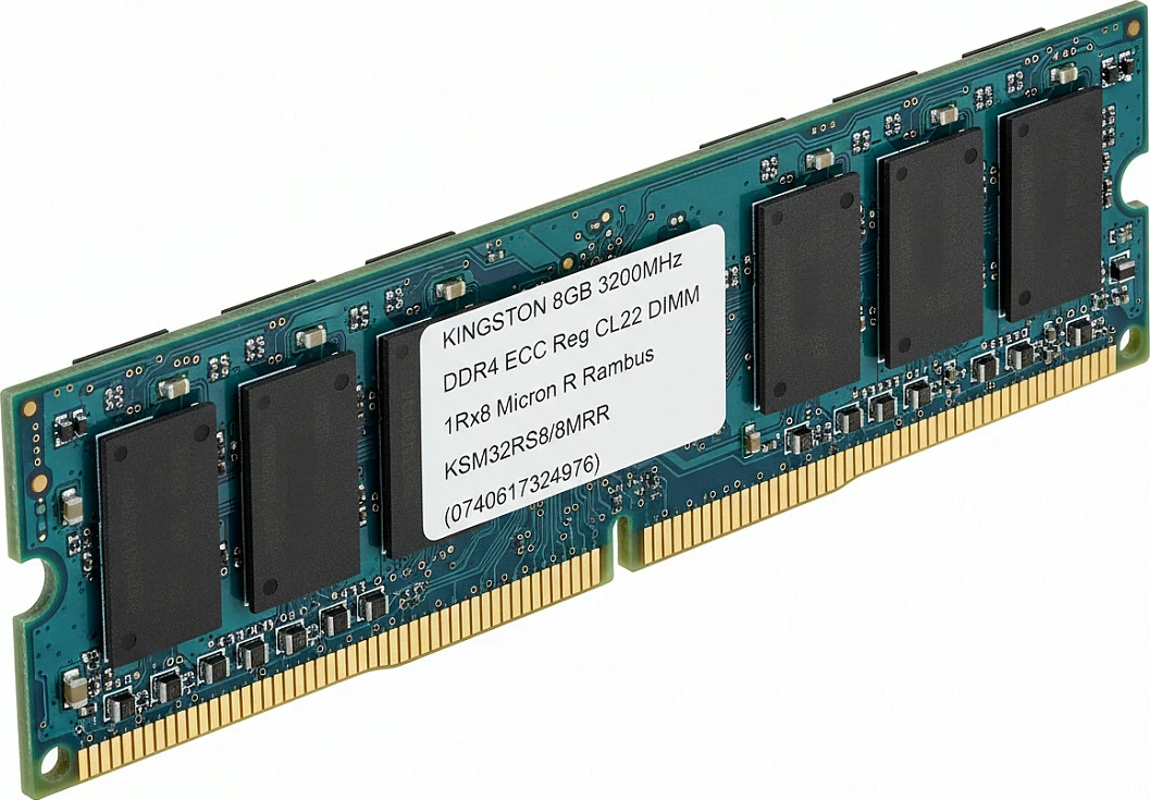 RAM Memorje Kingston KSM32RS8/8MRR, 8GB DDR4 ECC Registered 3200MT/s CL22 DIMM, jeshile