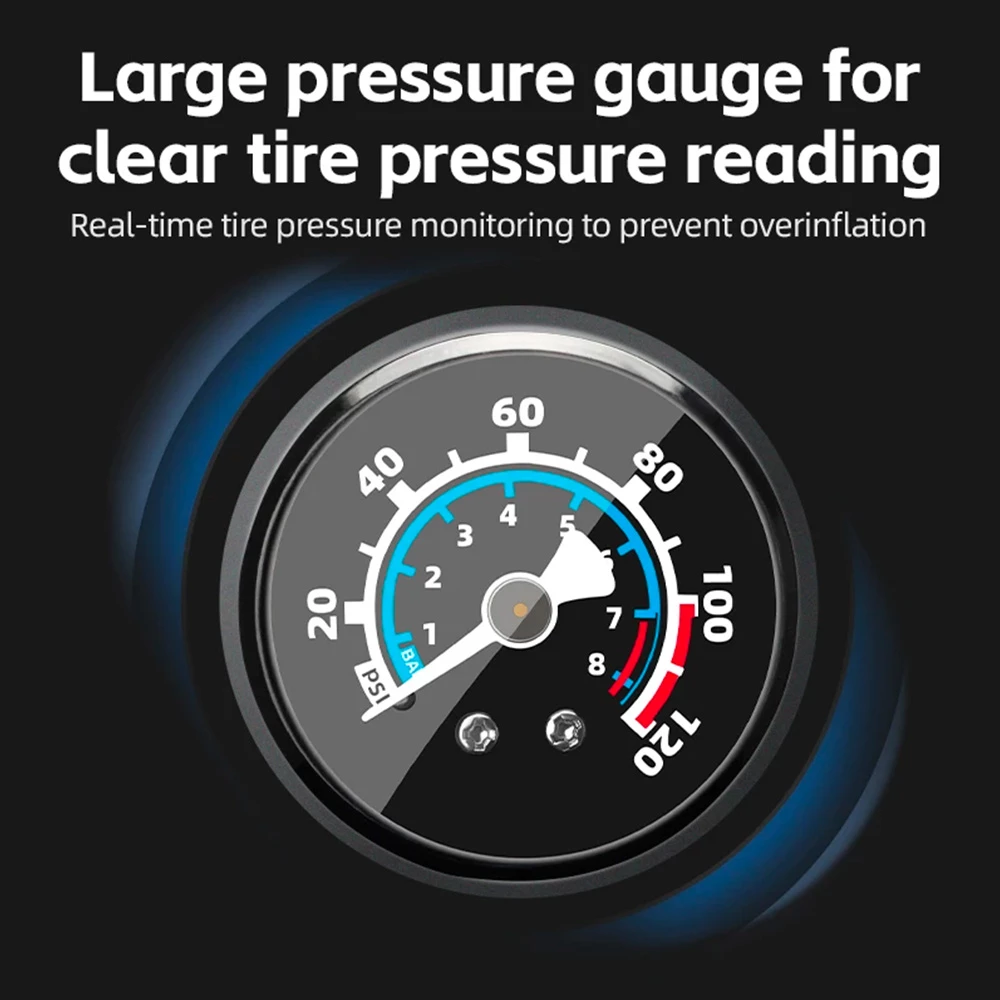 Pompë biçiklete Rockbros 42310006001 me manometër, e zezë