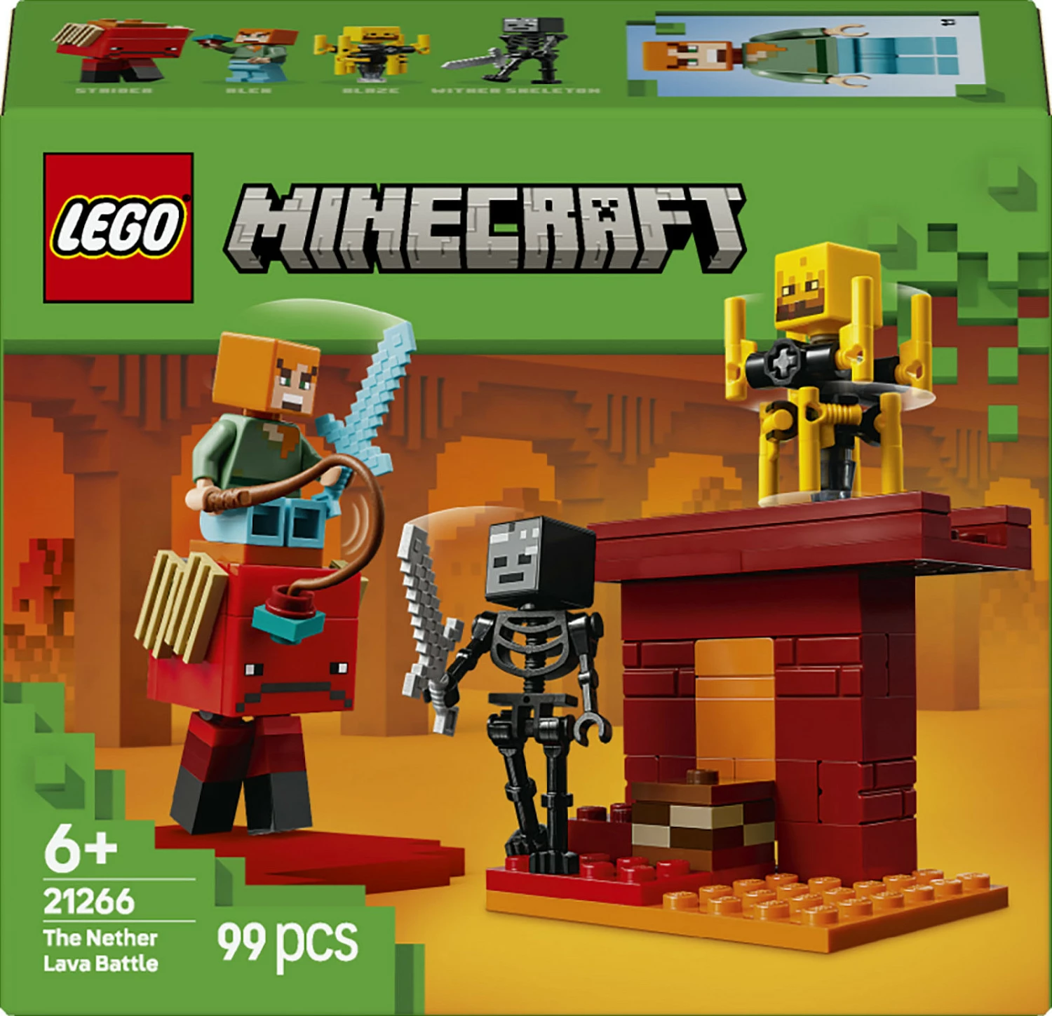 Set ndërtimi LEGO Minecraft 21266, 99 pjesë, shumëngjyrësh