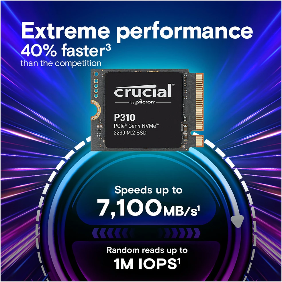 SSD M.2 Crucial P310 2TB NVMe PCIe Gen4 2230
