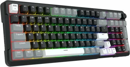 Tastierë mekanike gaming Redragon K742 Arlokks 96% RGB, USB/Bluetooth/2.4GHz, layout US, e zezë