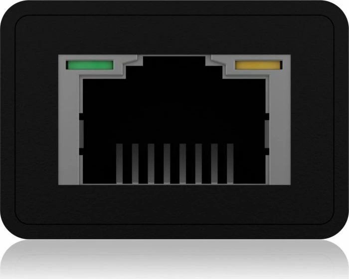 Hub USB + kartelë rrjeti LAN ICYBOX IB-HUB1419-LAN, 3x USB-A 3.0, Gigabit RJ-45, USB-A/USB-C, e zezë