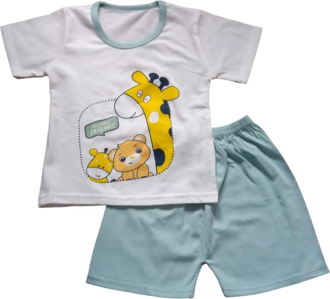 Set veshje për djem MSHFBGJ, 110, bardhë/ gjelbër