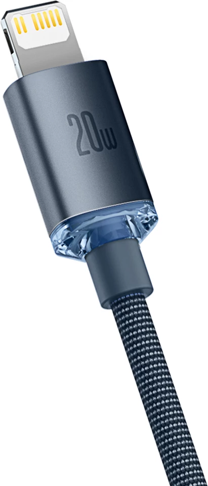 Kabllo Baseus CAJY000201, USB-C në Lightning, 1.2m, 20W, e zezë