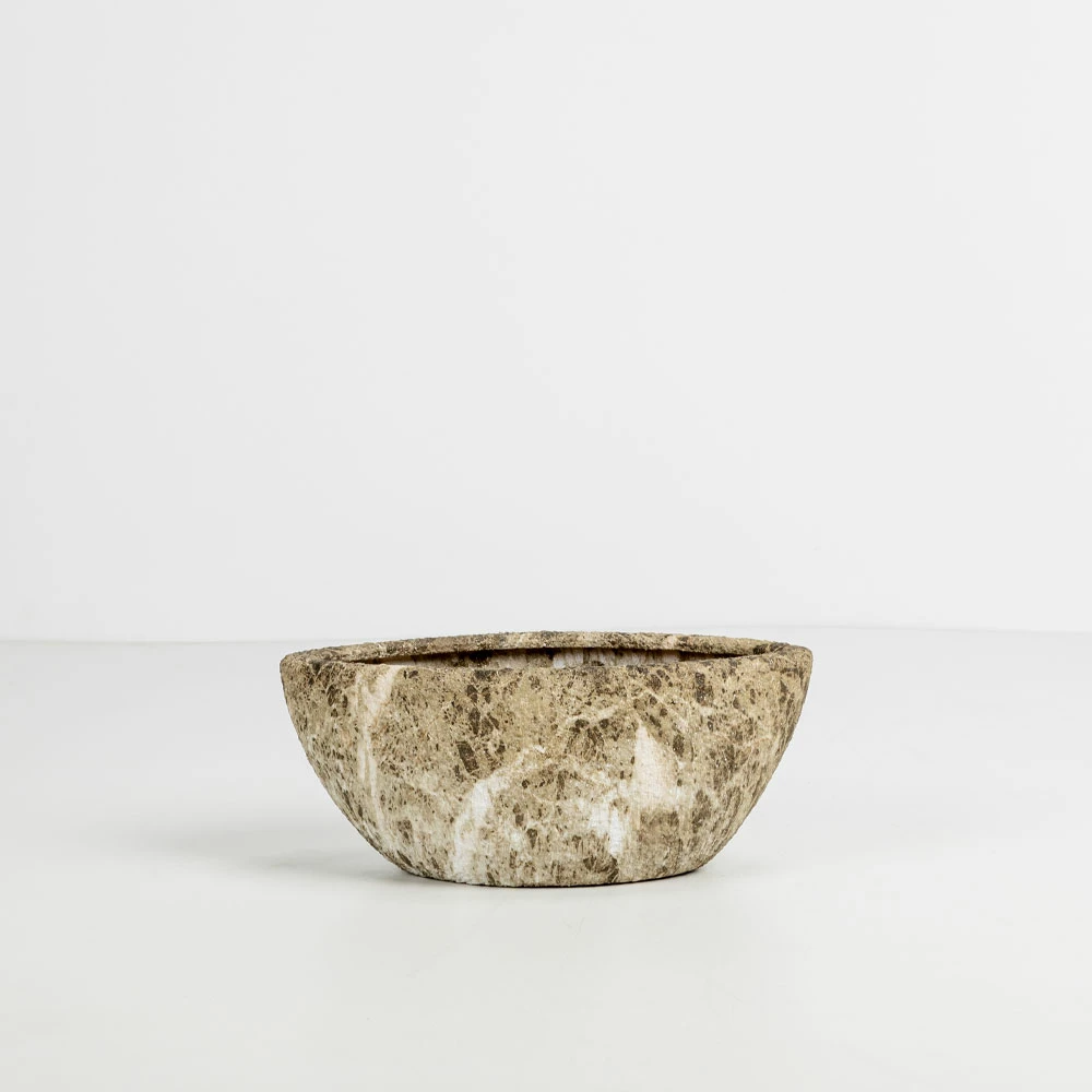 Set vazo për bimë NANGA, 2 copë, qeramikë, bezhë-kafe, 46x22x20cm