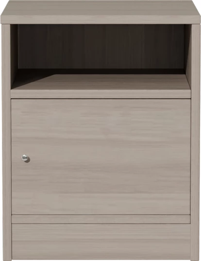 Komodinë anës krevati Foly, dollap ngjyrë lis gri, 40x40x50cm
