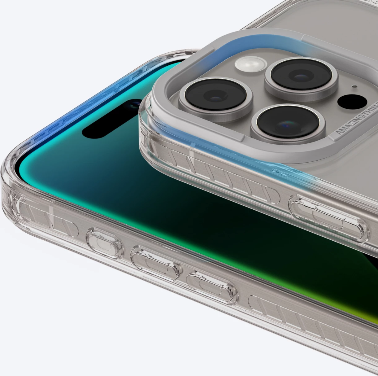 Mbështjellës AmazingThing Titan Pro Mag me unazë magnetike për iPhone 16 Pro Max, Gri