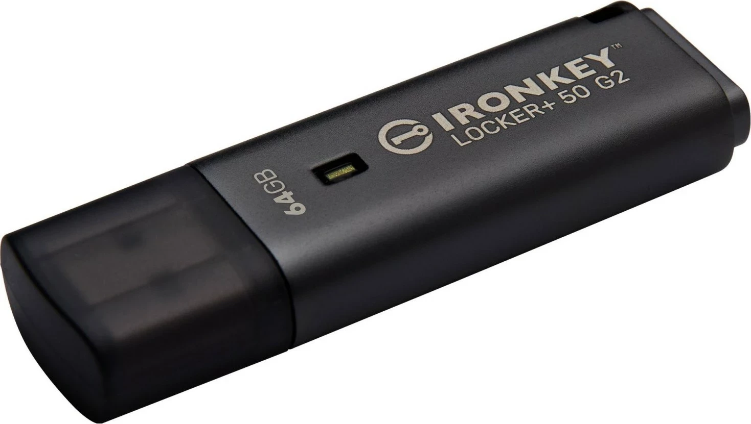 Pendrive Kingston IronKey Locker+ 50 G2 64GB USB 3.2, e zezë