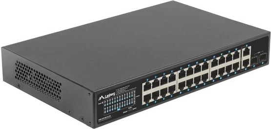 Switch Lanberg RSGE-24P-2GE-2S-250, grafite
