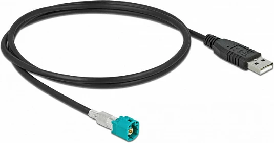 Kabllo DeLOCK HSD Z (mashkull) në USB 2.0 Type-A (mashkull), 1 m, e zezë