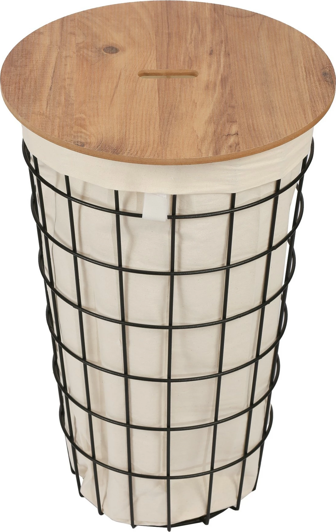 Shportë rrobash Hanah Home, ngjyrë lisi dhe e zezë