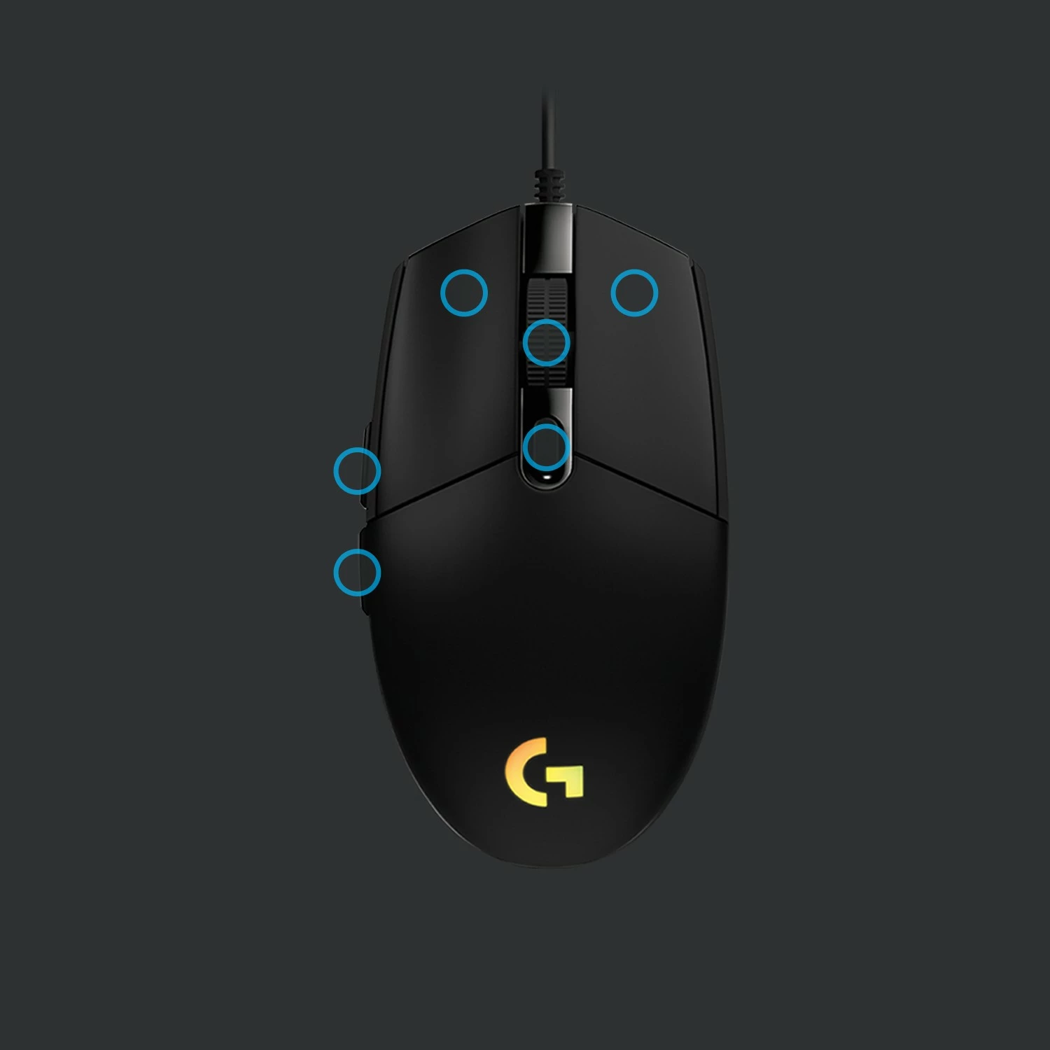 Maus Logitech G G203 LIGHTSYNC, USB Type-A, 8000 DPI, 1 ms, Ngjyrë e zezë