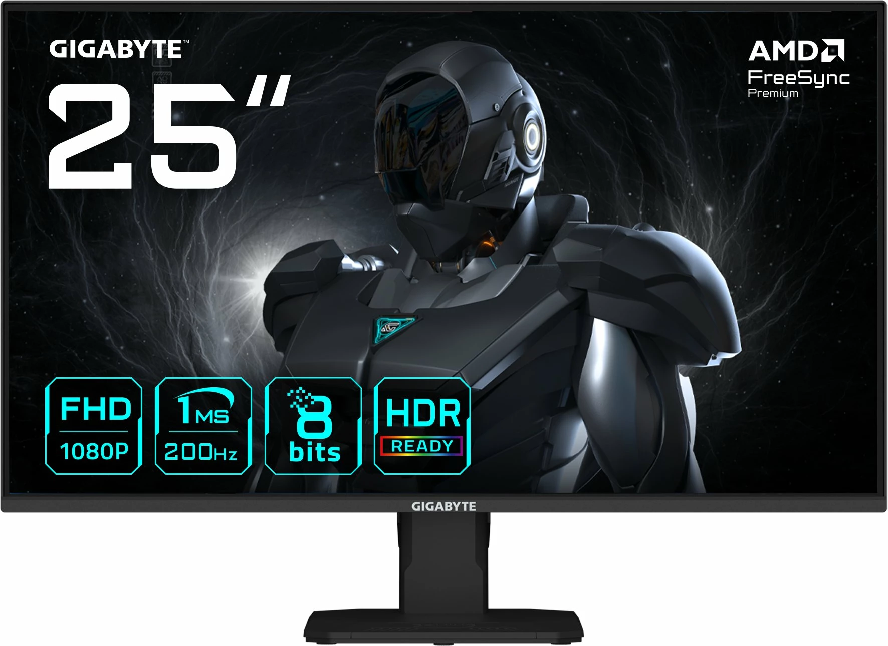 Monitor gaming Gigabyte GS25F2 24.5\" Full HD, IPS, 200Hz, 1ms, HDR10, FreeSync, i zi