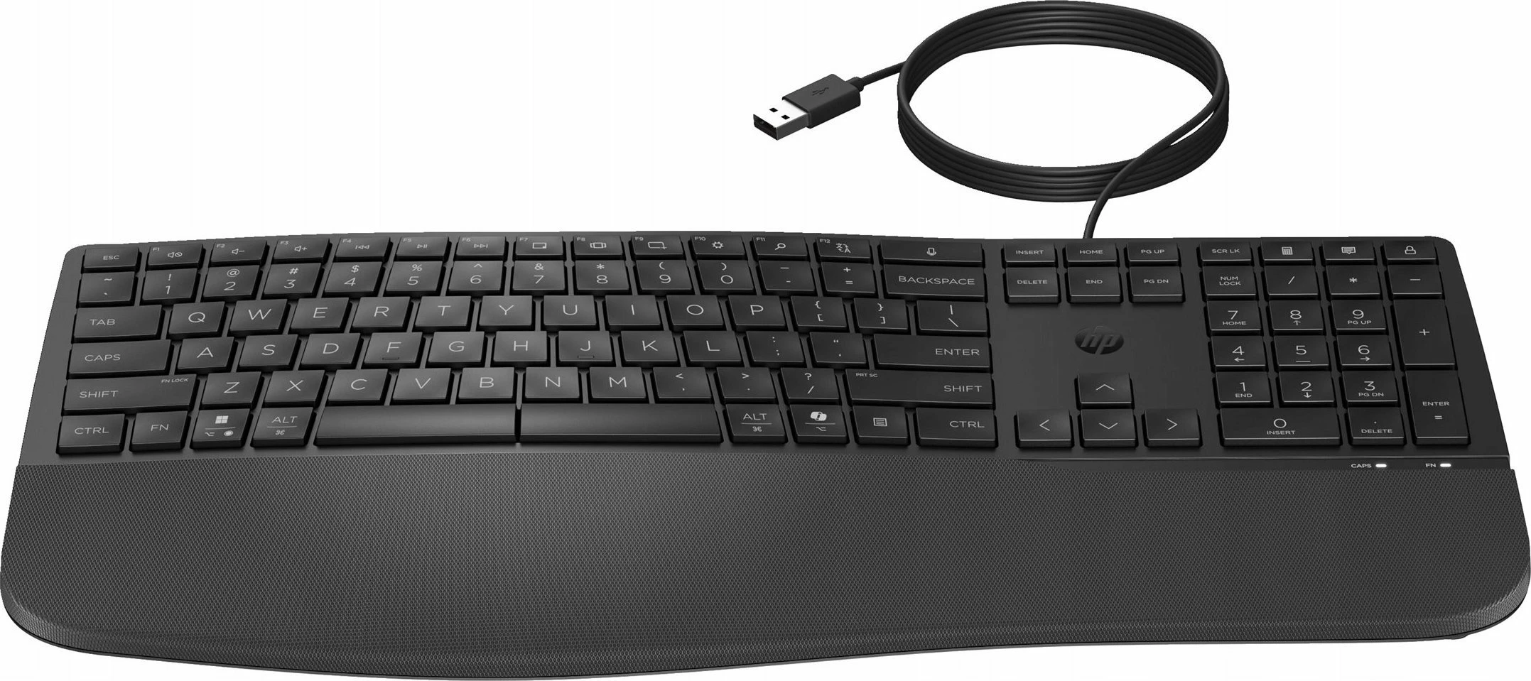 Tastierë HP 480 Comfort 8T6M1AA#ABB, full-size, USB, US INTL QWERTY, me numpad, e zezë