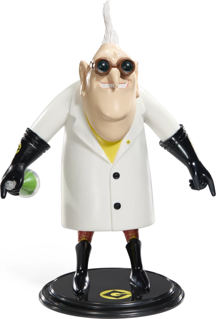 Figurinë fleksibile Noble Collection Bendyfigs Universal Minions Dr. Nefario 18.4 cm, me stand dhe gotë laboratorike