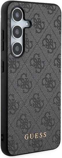 Mbështjellës Guess 4G Metal Gold Logo për Samsung Galaxy A35, i zi