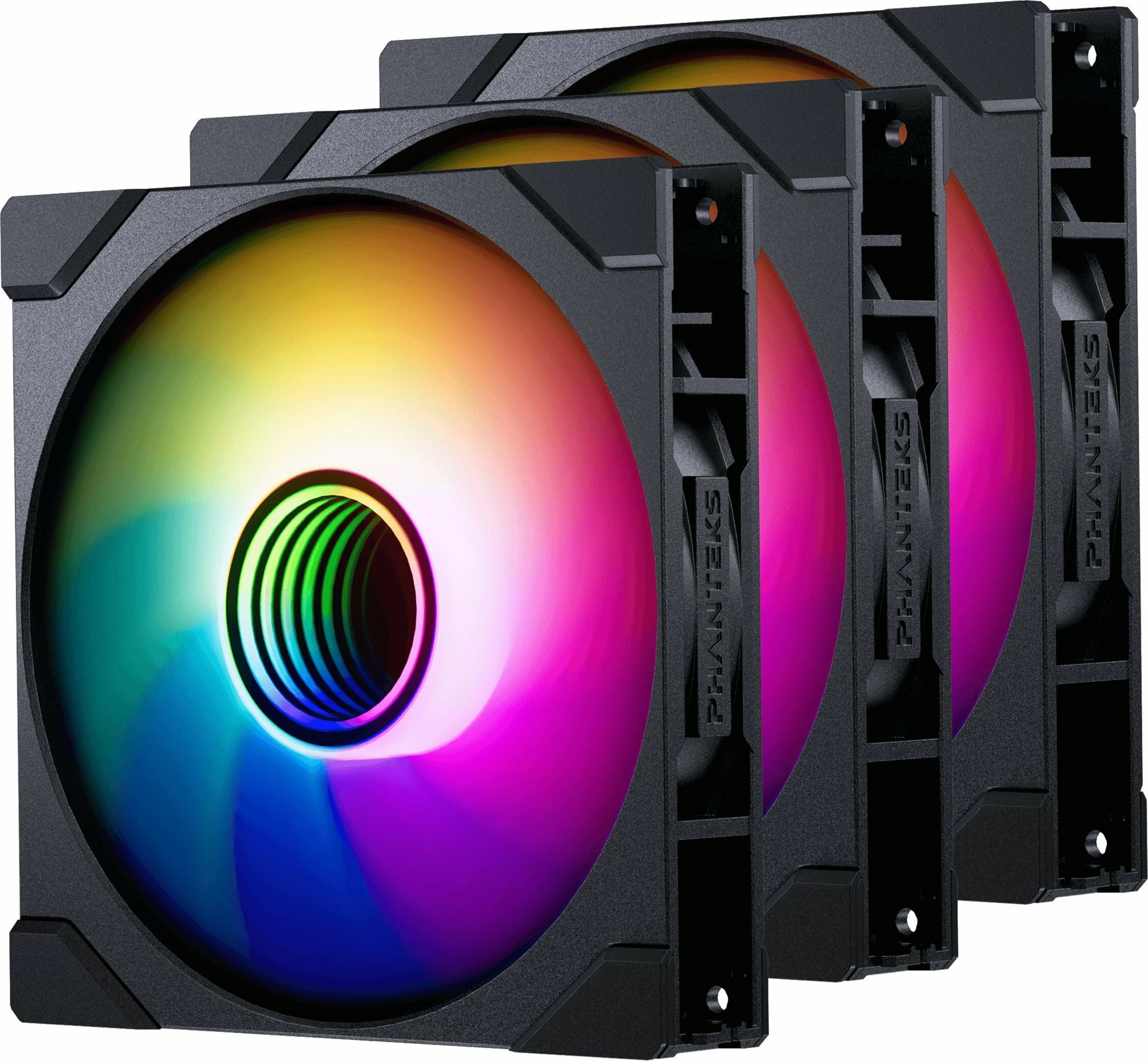Ventilator kasë Phanteks M25G2-140 D-RGB Reverse Blade, 140mm, PWM, 3 copë, i zi
