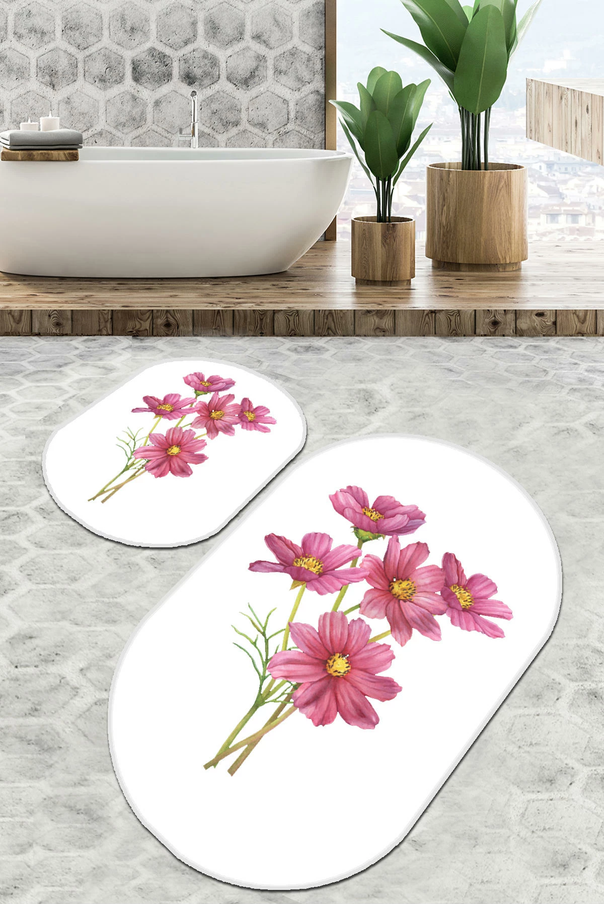 Set tapetash për banjo (2 copë), Mijölnir, Sitivo Djt, e bardhë