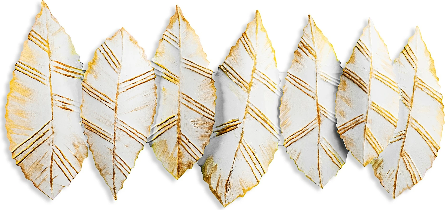 Aksesor dekorativ metalik për mur, Wallity, Hornbeam 3, shumëngjyrësh, 52x114cm
