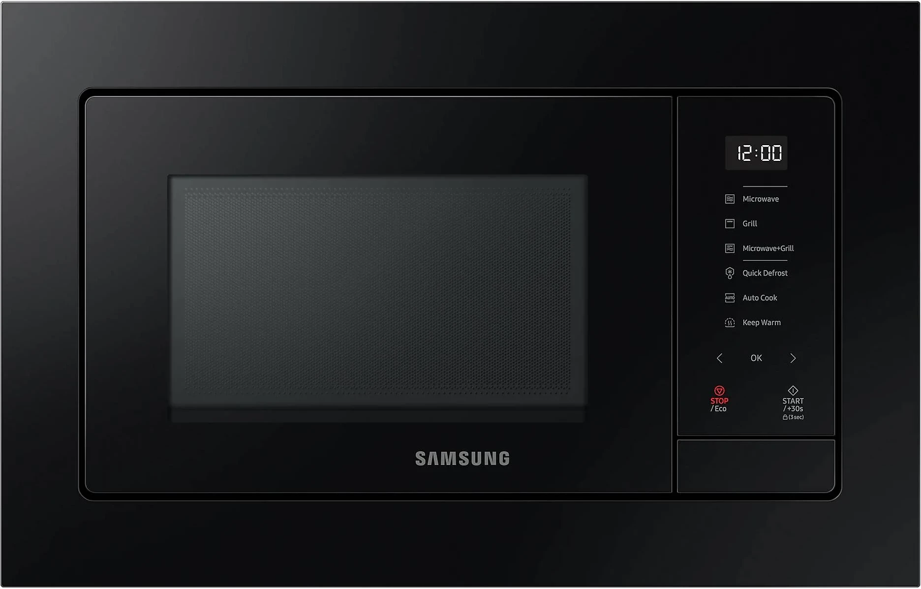 Mikrovalë, Samsung, MG23A7318CK/E2, 23 L, 1300 W, inkaso, me grill, e zezë