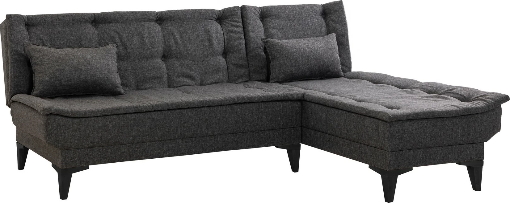 Kënd-sofë krevati Atelier del Sofa, Santo-S, ngjyrë antracit