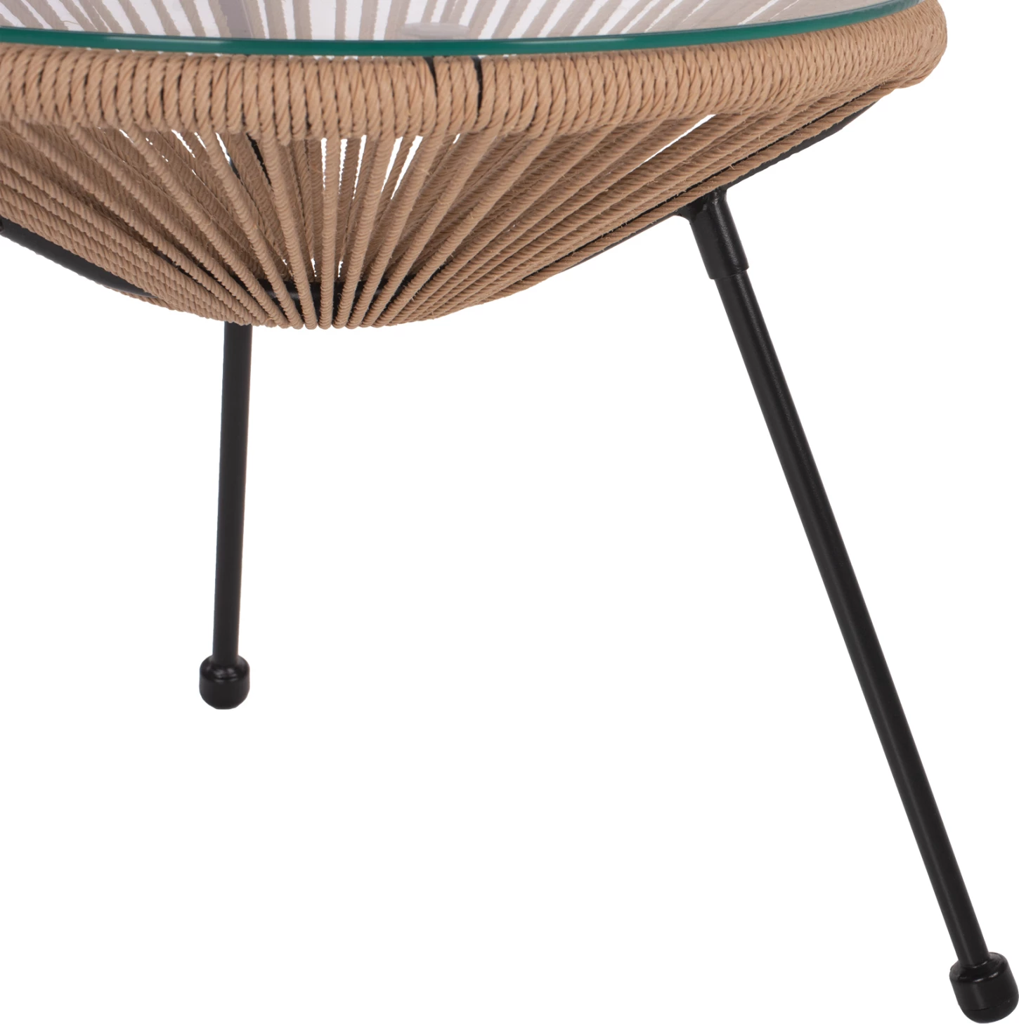 Tavolinë anësore profesionale ALLEGRA FH5873.01, D47Χ45Hcm, e zezë/ e kaftë