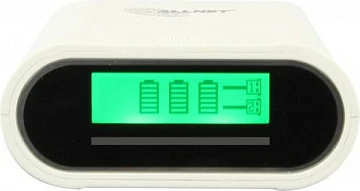 Powerbank ALLNET ALL-PB103, LCD, 2x USB-A, micro-USB + USB-C, i bardhë