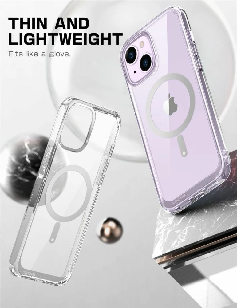 Mbështjellës Supcase UB Mag për iPhone 14 Plus, MagSafe, Transparent
