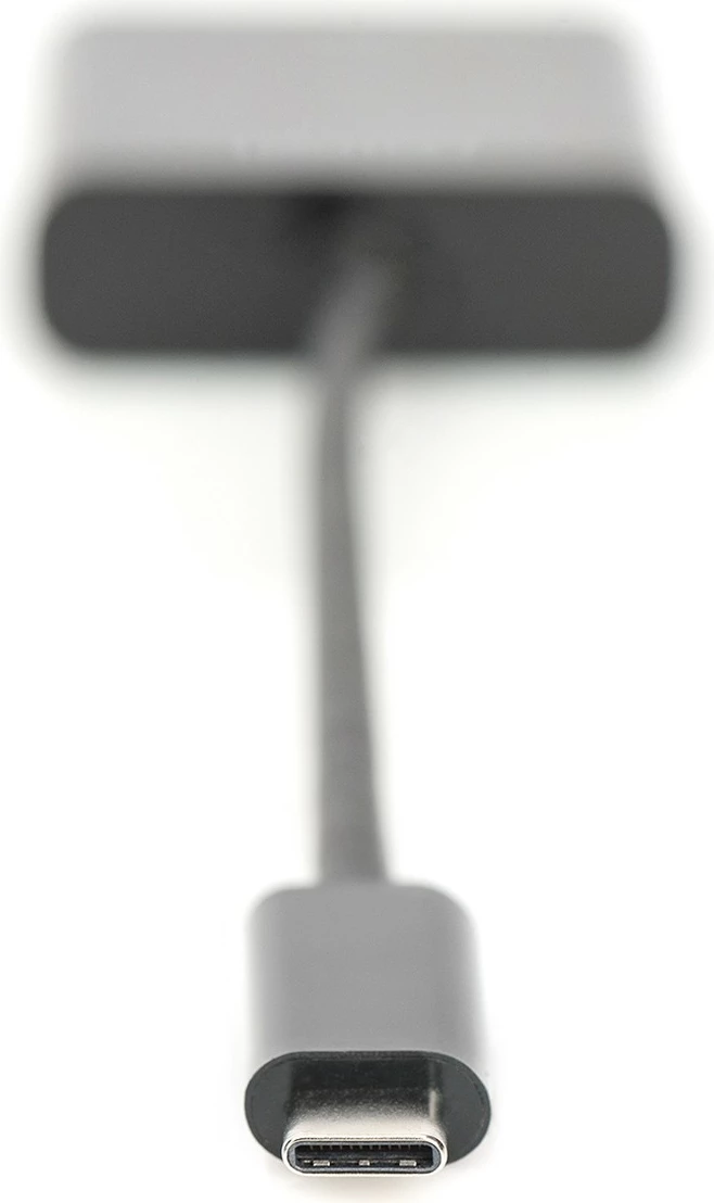 Adapter USB-C në VGA Digitus, 19.5cm, i zi