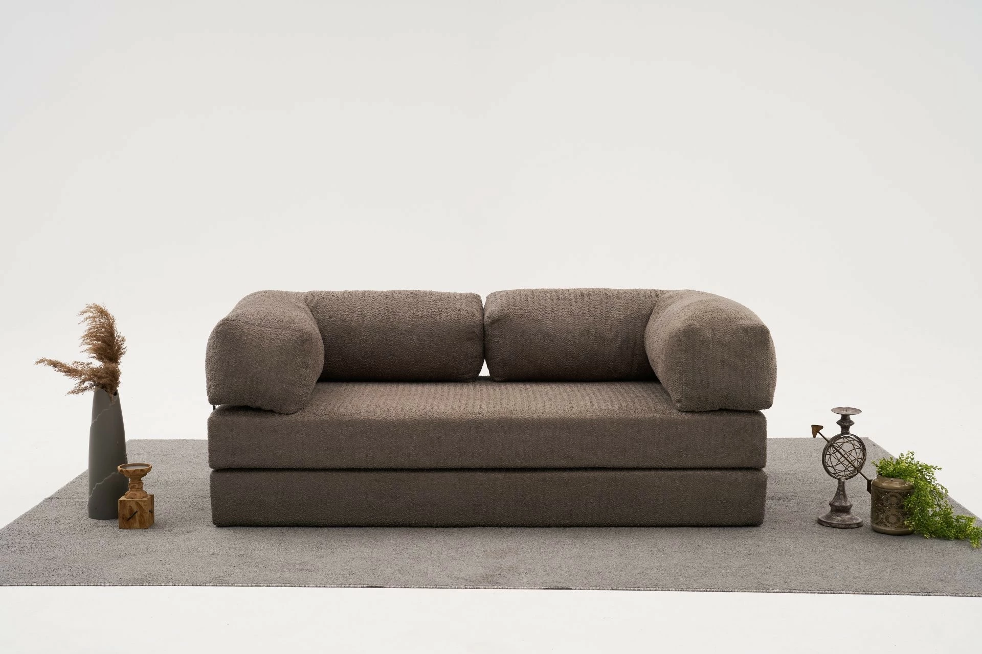 Divan treshe Atelier del Sofa, Comfort, ngjyrë gri