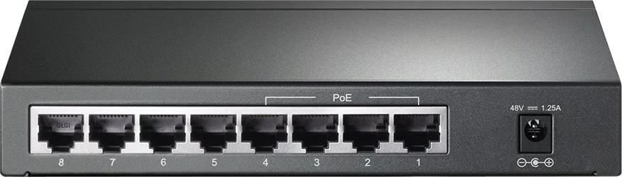Switch Desktop Gigabit me 8 Porta TP-Link, me 4 Porta PoE