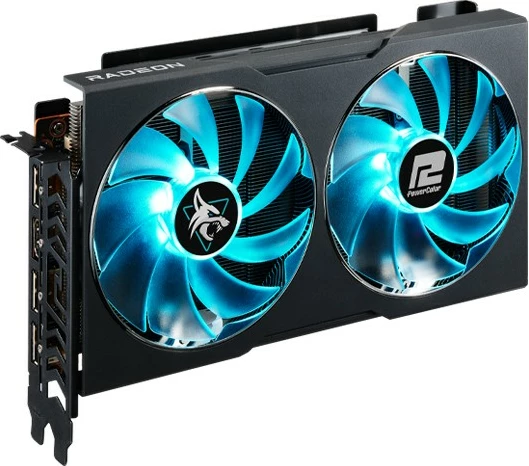 Kartelë grafike PowerColor Hellhound RX 7600, 8 GB, GDDR6, PCI Express 4.0, e zezë