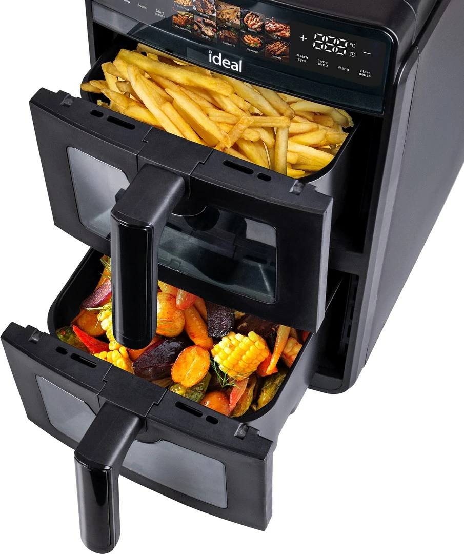 Fritezë ajri ELDOM IK1560, 10 programe, 1.5 kg, e zezë, dyfishe