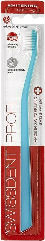Furçë dhëmbësh Swissdent Profi Whitening Soft blu 1 copë