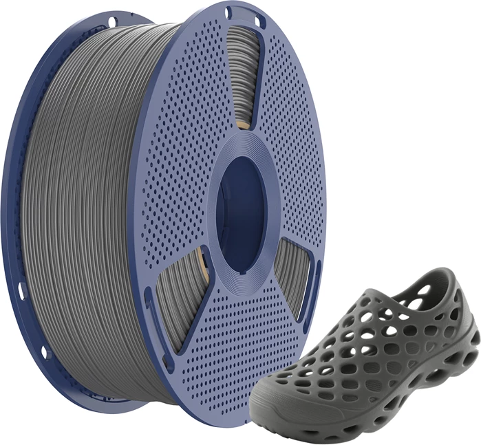 Filament TPU për 3D printer, Sunlu TPU 95A, 1.75 mm, 1 kg, gri