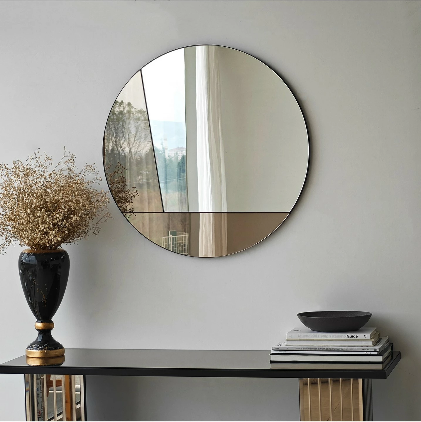 Pasqyrë dekorative Skye Decor, bronzi, Cicero, 60x60cm