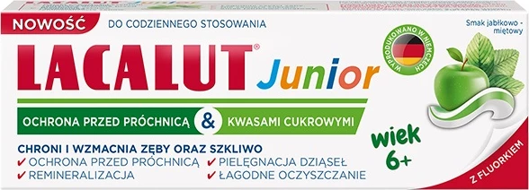 Pastë dhëmbësh për fëmijë Lacalut Junior 6+, 55ml