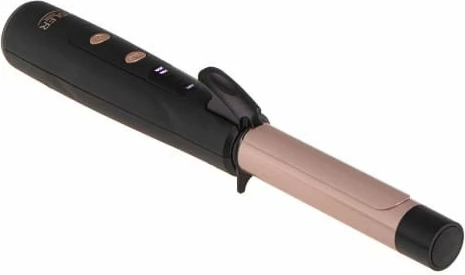 Hekur për kaçurrela Adler AD 2120 24 mm pa kabllo, 3 temperatura 170-210°C, veshje qeramike-turmalinë, set me kabllo USB-C dhe qese, e zezë/ari rozë