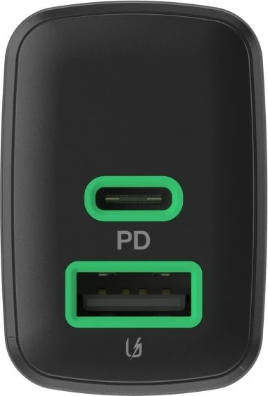 Karikues muri, Green Cell PowerSource Duo30 CHARB-GC-30AC-B, 30W, 1x USB-C PD + 1x USB-A, i zi