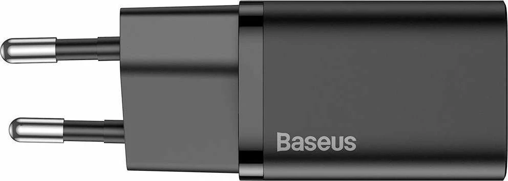 Karikues rrjeti Baseus Super Si TZCCSUP-B01 20W USB-C PD/QC 3A set me kabllo USB-C në Lightning 1 m i zi